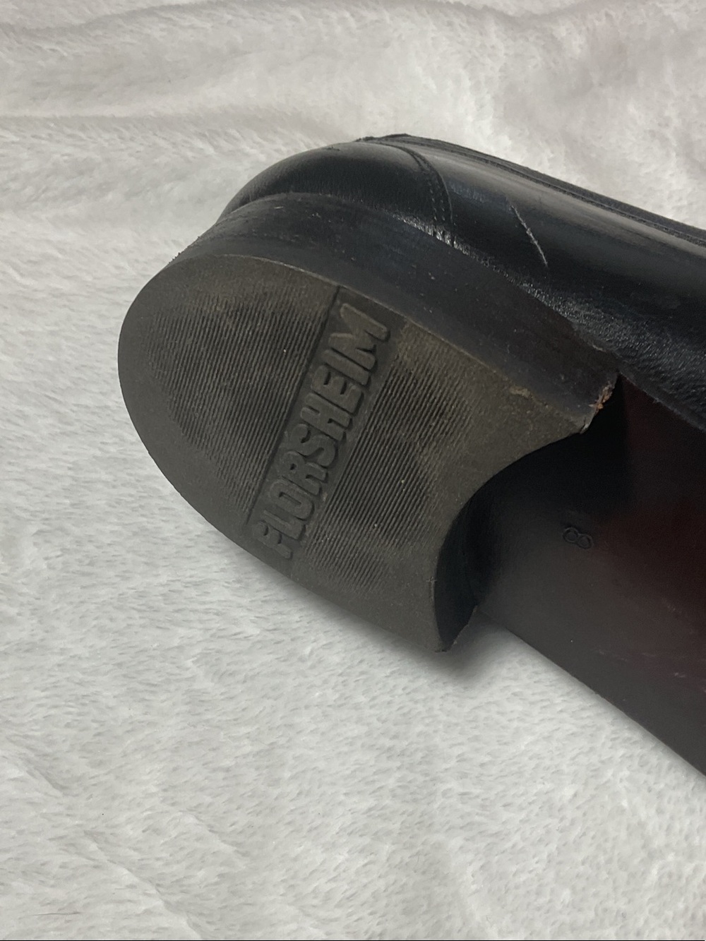 Florsheim Black Leather Textured Slip-On Loafers - Picture 3 of 10